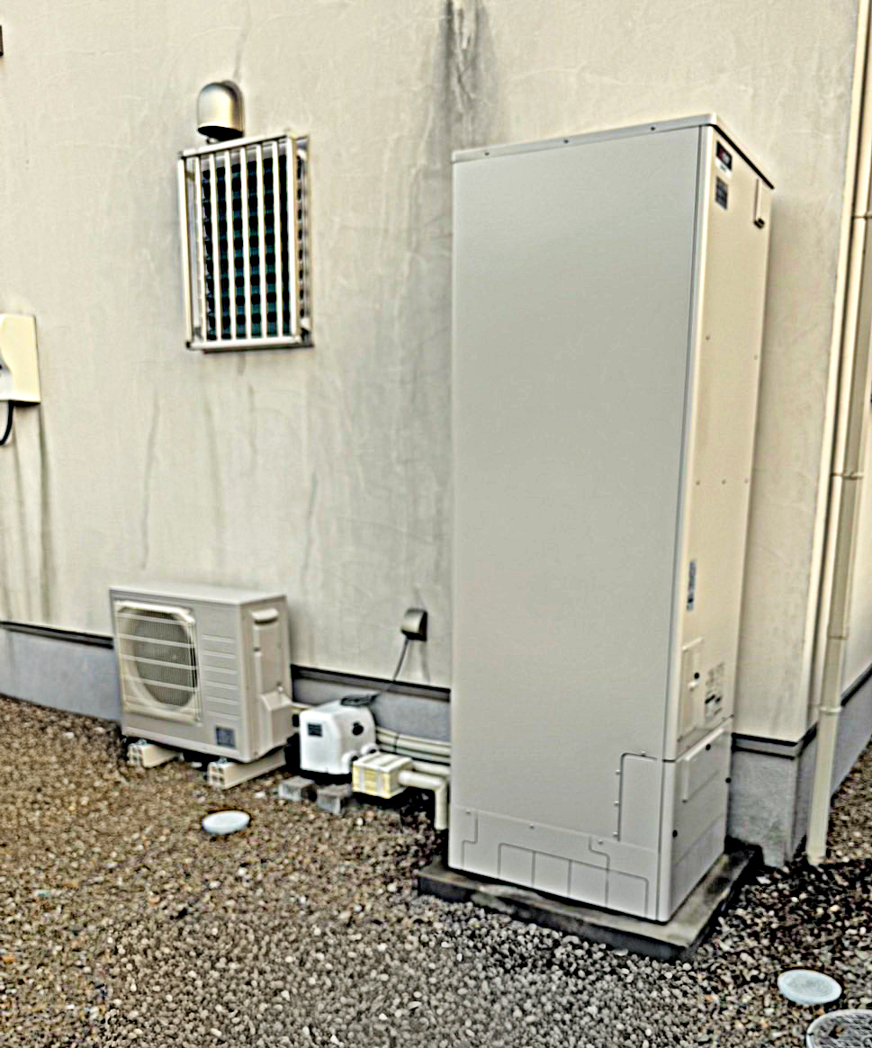 画像1：電気温水器からエコキュート入替　西条市F様邸