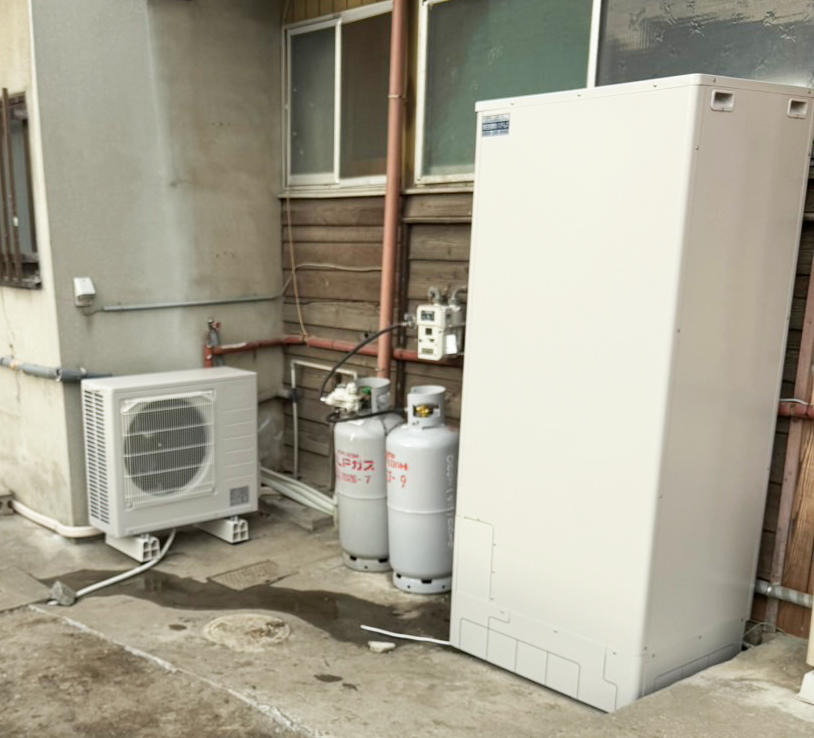 実績写真：三菱エコキュート入替　新居浜市S様邸　